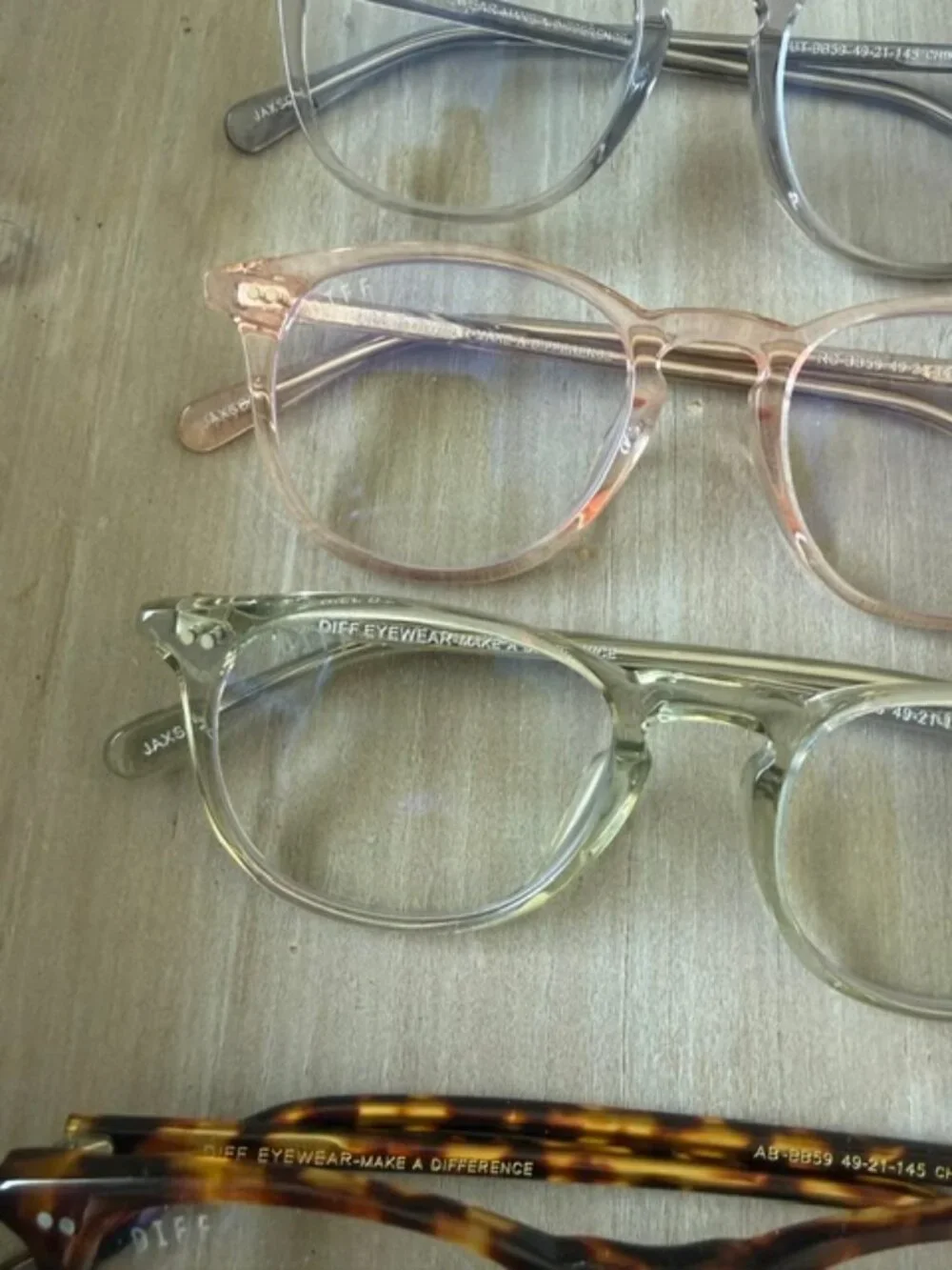 diff eyewear jaxson lot of 4 new
